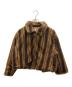 moussy（マウジー）の古着「FAUX FUR スタンドカラージャケット」｜ブラウン