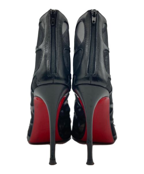Christian Louboutin（クリスチャン・ルブタン）Christian Louboutin (クリスチャン・ルブタン) メッシュ ヒール ブーティー ブラック サイズ:SIZE 36 1/2の古着・服飾アイテム