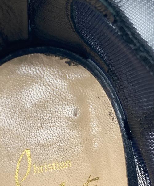 Christian Louboutin（クリスチャン・ルブタン）Christian Louboutin (クリスチャン・ルブタン) メッシュ ヒール ブーティー ブラック サイズ:SIZE 36 1/2の古着・服飾アイテム