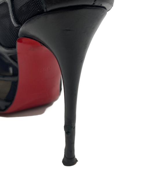 Christian Louboutin（クリスチャン・ルブタン）Christian Louboutin (クリスチャン・ルブタン) メッシュ ヒール ブーティー ブラック サイズ:SIZE 36 1/2の古着・服飾アイテム