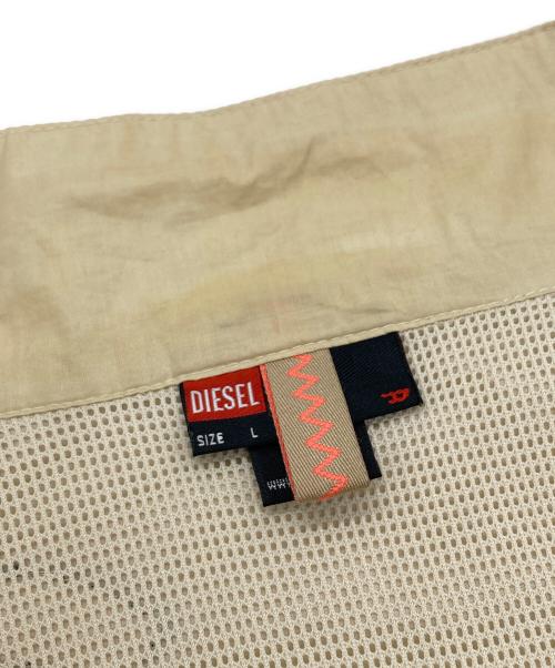 DIESEL（ディーゼル）DIESEL (ディーゼル) ダブルジップワッペンジャケット ベージュ サイズ:SIZE Lの古着・服飾アイテム