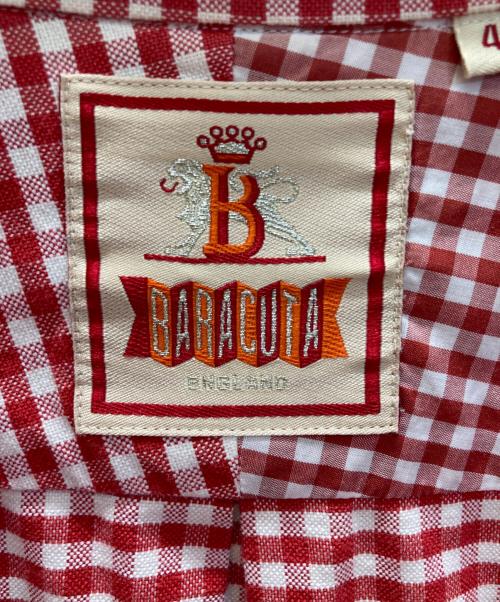 BARACUTA（バラクータ）BARACUTA (バラクータ) チェックシャツ レッド×ホワイト サイズ:SIZE 42の古着・服飾アイテム