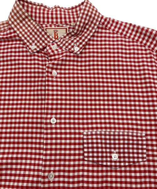 BARACUTA（バラクータ）BARACUTA (バラクータ) チェックシャツ レッド×ホワイト サイズ:SIZE 42の古着・服飾アイテム