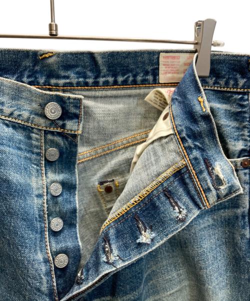 EVISU（エヴィス）EVISU (エヴィス) デニムパンツ インディゴ サイズ:印字薄れにより不明の古着・服飾アイテム