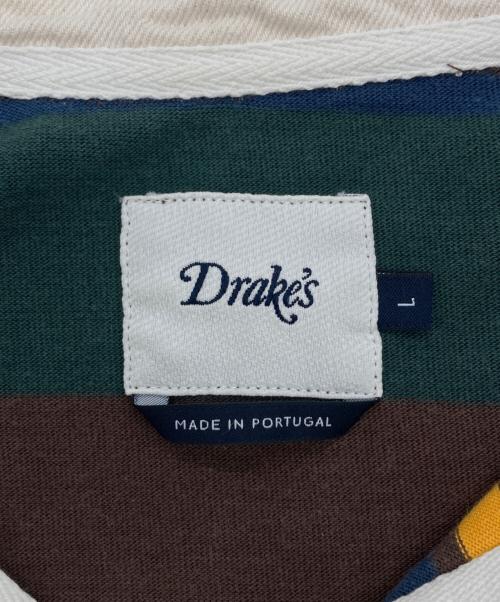DRAKE'S（ドレイクス）DRAKE'S (ドレイクス) マルチボーダーラガーシャツ マルチカラー サイズ:SIZE Lの古着・服飾アイテム