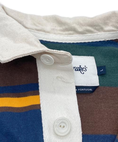 DRAKE'S（ドレイクス）DRAKE'S (ドレイクス) マルチボーダーラガーシャツ マルチカラー サイズ:SIZE Lの古着・服飾アイテム