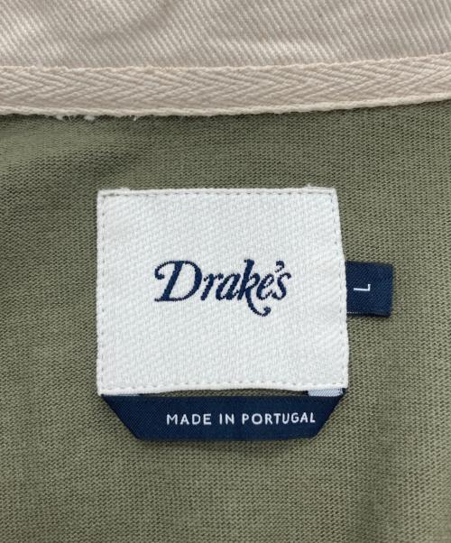 DRAKE'S（ドレイクス）DRAKE'S (ドレイクス) パネルボーダーラガーシャツ オリーブ サイズ:SIZE Lの古着・服飾アイテム