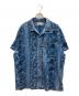 中古・古着 RRL (ダブルアールエル) アロハシャツ ブルー サイズ:SIZE XXL：19000円