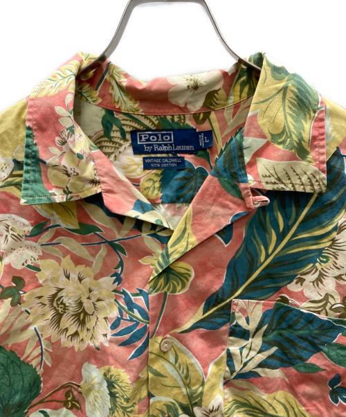 POLO RALPH LAUREN（ポロ・ラルフローレン）POLO RALPH LAUREN (ポロ・ラルフローレン) アロハシャツ ピンク×イエロー サイズ:SIZE Lの古着・服飾アイテム