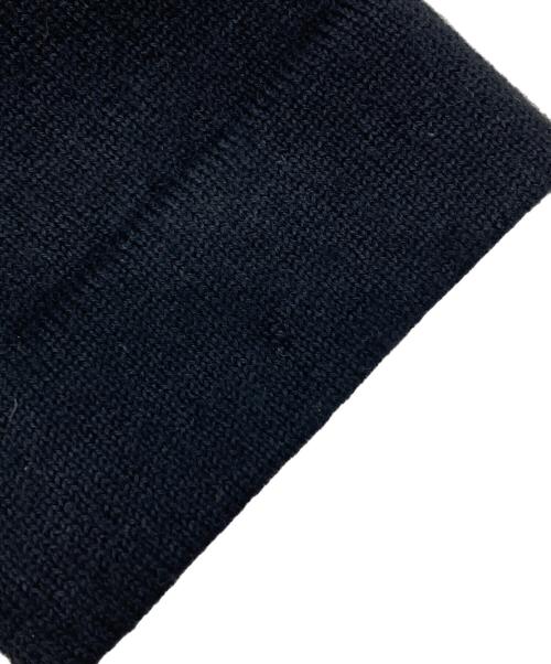 HERMES（エルメス）HERMES (エルメス) シルク切替カシミヤカーディガン ブラック×イエロー サイズ:SIZE 36の古着・服飾アイテム