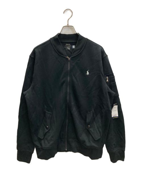 POLO RALPH LAUREN（ポロ・ラルフローレン）POLO RALPH LAUREN (ポロ・ラルフローレン) スウェット ジップアップ ジャケット ブラック サイズ:SIZE L 未使用品の古着・服飾アイテム