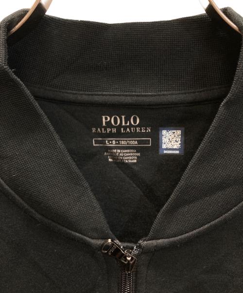 POLO RALPH LAUREN（ポロ・ラルフローレン）POLO RALPH LAUREN (ポロ・ラルフローレン) スウェット ジップアップ ジャケット ブラック サイズ:SIZE L 未使用品の古着・服飾アイテム