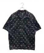 stussyステューシー）の古着「総柄シャツ」｜ブラック