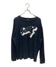 stussy（ステューシー）の古着「プリントサーマルカットソー」｜ブラック