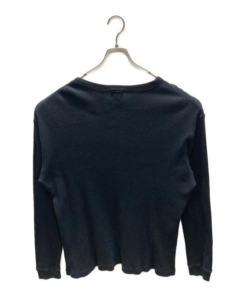 stussy（ステューシー）stussy (ステューシー) プリントサーマルカットソー ブラック サイズ:Lの古着・服飾アイテム