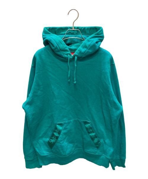 SUPREME（シュプリーム）SUPREME (シュプリーム) Tonal Webbing Hooded Sweatshirt グリーン サイズ:Mの古着・服飾アイテム