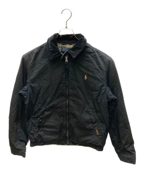 POLO RALPH LAUREN（ポロ・ラルフローレン）POLO RALPH LAUREN (ポロ・ラルフローレン) 襟コーデュロイスウィングトップ ブラック サイズ:Sの古着・服飾アイテム
