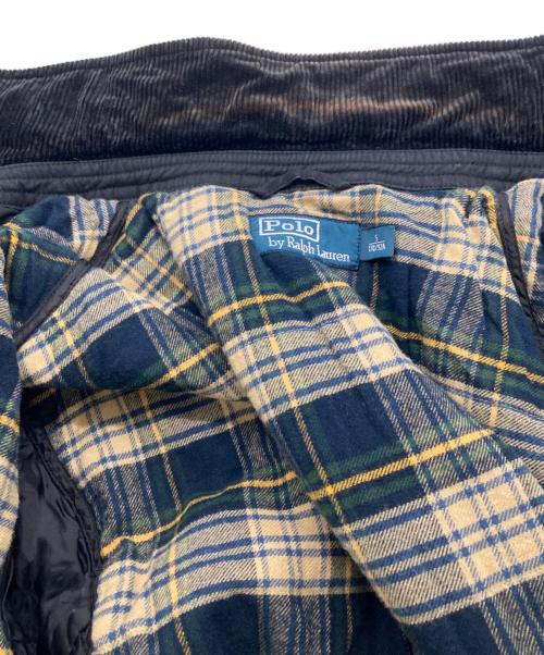 POLO RALPH LAUREN（ポロ・ラルフローレン）POLO RALPH LAUREN (ポロ・ラルフローレン) 襟コーデュロイスウィングトップ ブラック サイズ:Sの古着・服飾アイテム