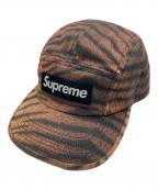 SUPREMEシュプリーム）の古着「Washed Chino Twill Camp Cap」｜ブラウン×ブラック