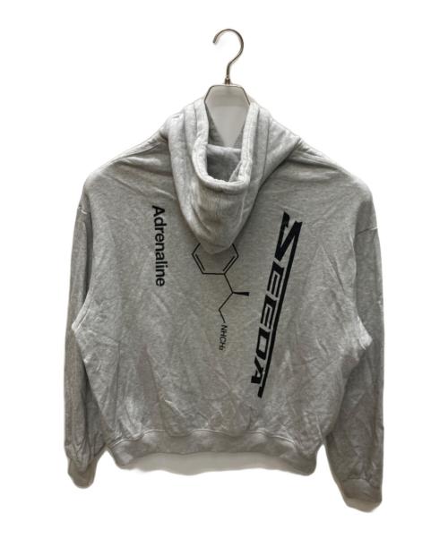 TIGHTBOOTH PRODUCTION（タイトブースプロダクション）TIGHTBOOTH PRODUCTION (タイトブースプロダクション) seeda ADRENALINE HOODIE グレー サイズ:Lの古着・服飾アイテム