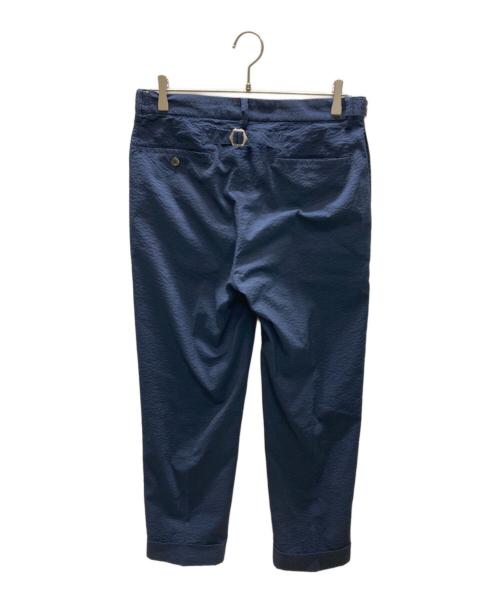 BEAMS PLUS（ビームスプラス）BEAMS PLUS (ビームスプラス) IVY Trousers Ankle Cut COOLMAX (R) Seersucker ネイビー サイズ:SIZE Mの古着・服飾アイテム