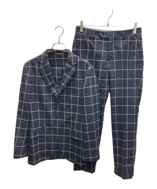 green label relaxing（グリーンレーベルリラクシング）green label relaxing (グリーンレーベルリラクシング) Kangaroo Island WOOL COOL SUIT ネイビー サイズ:44の古着・服飾アイテム