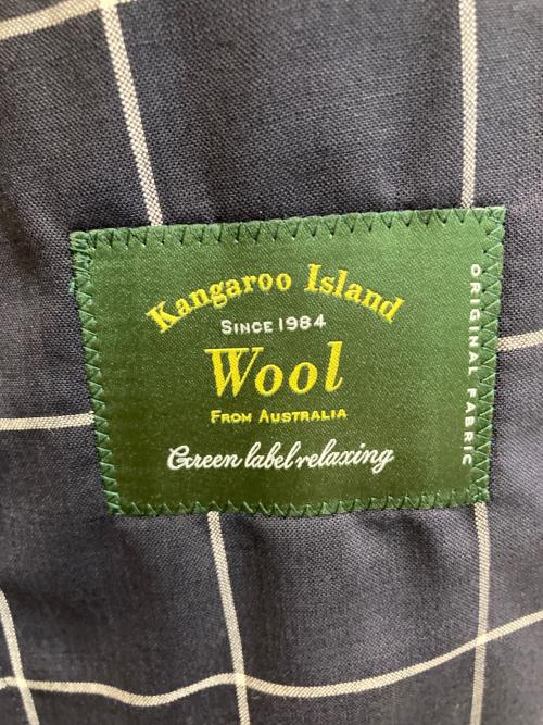 green label relaxing（グリーンレーベルリラクシング）green label relaxing (グリーンレーベルリラクシング) Kangaroo Island WOOL COOL SUIT ネイビー サイズ:44の古着・服飾アイテム