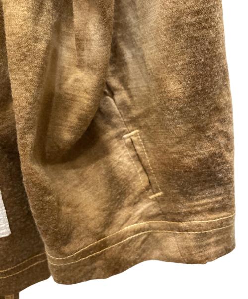 INNAT（インアット）INNAT (インアット) WOOL TIE-DYE HOODIE ブラウン サイズ:SIZE 2の古着・服飾アイテム