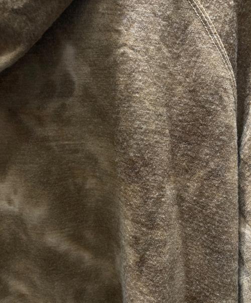 INNAT（インアット）INNAT (インアット) WOOL TIE-DYE HOODIE ブラウン サイズ:SIZE 2の古着・服飾アイテム