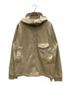 TEN-Cテンシー）の古着「ロゴラベル フーディジップパーカー」｜ベージュ