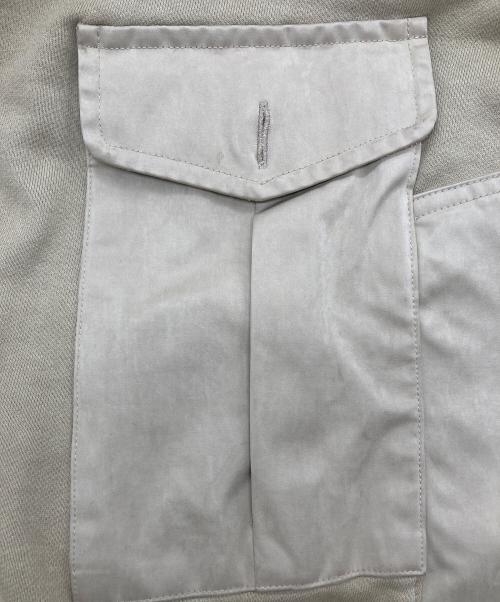 TEN-C（テンシー）TEN-C (テンシー) ロゴラベル フーディジップパーカー ベージュ サイズ:SIZE Lの古着・服飾アイテム