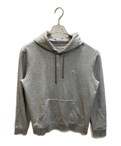 COACH（コーチ）COACH (コーチ) C LOGO SWEAT HOODIE グレー サイズ:Sの古着・服飾アイテム