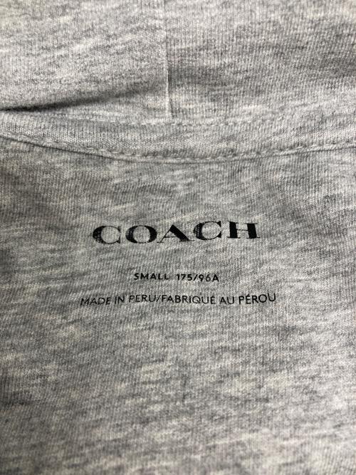 COACH（コーチ）COACH (コーチ) C LOGO SWEAT HOODIE グレー サイズ:Sの古着・服飾アイテム