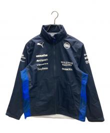 PUMA（プーマ）の古着「Williams Racing Team Waterproof Rain Jacket ウィリャムズ オフィシャル レインジャケット」｜ネイビー