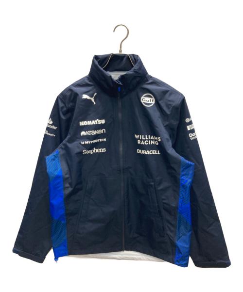 PUMA（プーマ）PUMA (プーマ) Williams Racing Team Waterproof Rain Jacket ウィリャムズ オフィシャル レインジャケット ネイビー サイズ:SIZE Mの古着・服飾アイテム