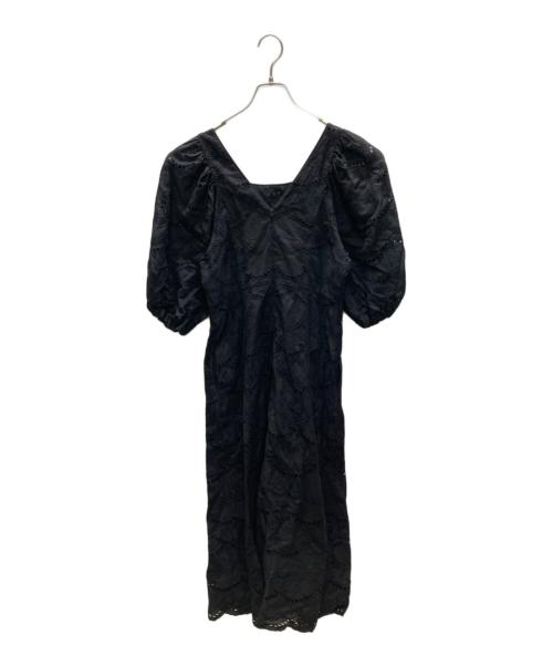 ne quittez pas（ヌキテパ）ne quittez pas (ヌキテパ) Cotton Voile Dot Hemla Dress ブラック サイズ:下記参照の古着・服飾アイテム