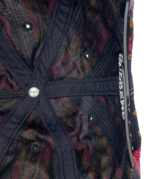 SUPREME（シュプリーム）SUPREME (シュプリーム) Flower Jacquard 5-panel Cap ブラック×レッド サイズ:下記参照の古着・服飾アイテム