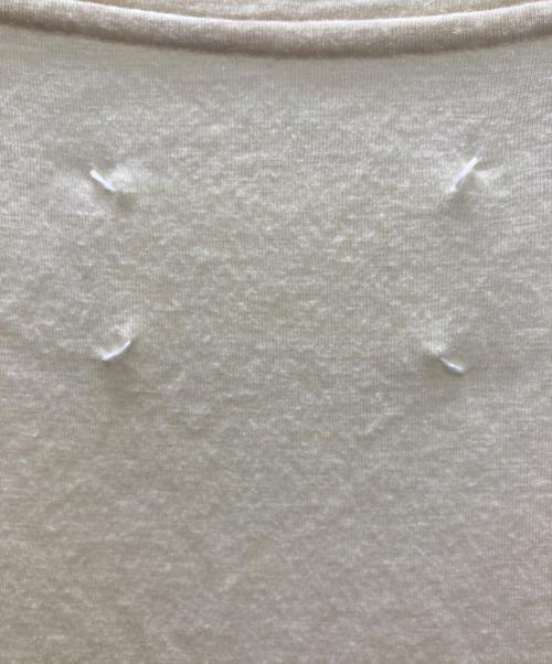 Maison Margiela（メゾンマルジェラ）Maison Margiela (メゾンマルジェラ) ウール レーヨン Vネックカットソー ベージュ サイズ:SIZE 48の古着・服飾アイテム