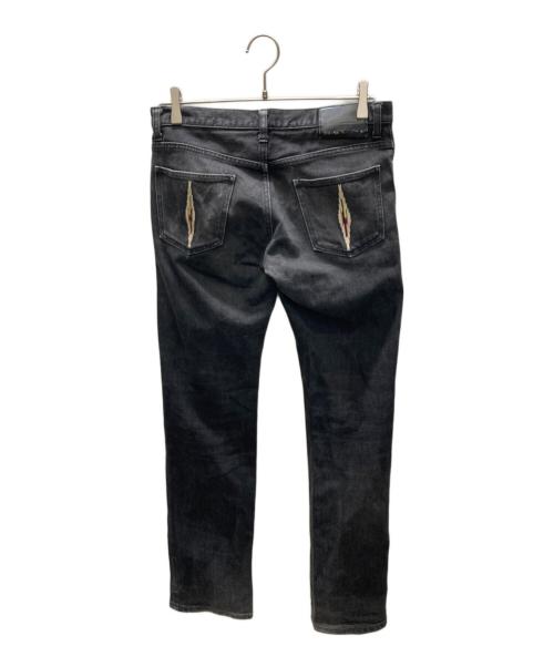 NUMBER (N)INE（ナンバーナイン）NUMBER (N)INE (ナンバーナイン) オルテガ刺繍 スキニーデニムパンツ ブラック サイズ:SIZE 3X30の古着・服飾アイテム