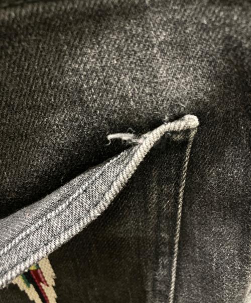 NUMBER (N)INE（ナンバーナイン）NUMBER (N)INE (ナンバーナイン) オルテガ刺繍 スキニーデニムパンツ ブラック サイズ:SIZE 3X30の古着・服飾アイテム