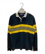 POLO RALPH LAURENポロ・ラルフローレン）の古着「ラガーシャツ」｜ブラック×イエロー