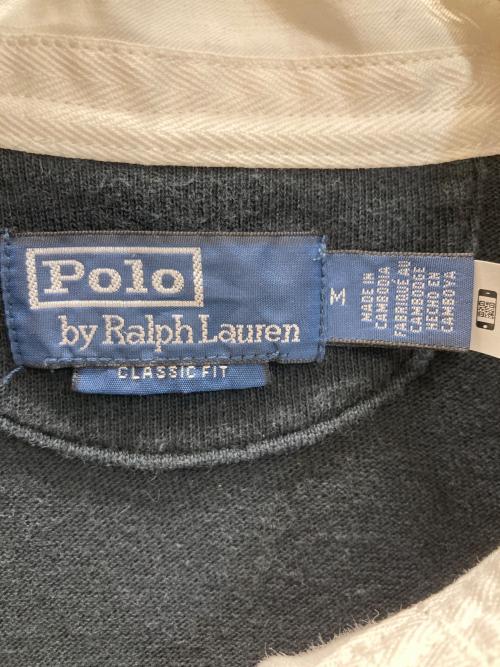 POLO RALPH LAUREN（ポロ・ラルフローレン）POLO RALPH LAUREN (ポロ・ラルフローレン) ラガーシャツ ブラック×イエロー サイズ:Mの古着・服飾アイテム