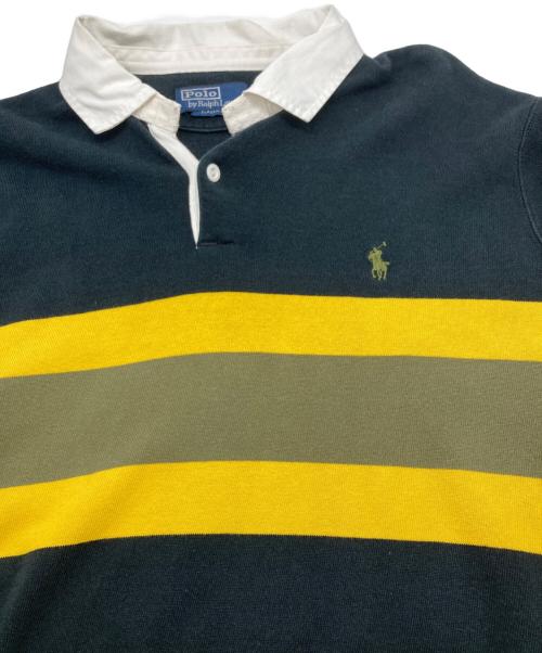 POLO RALPH LAUREN（ポロ・ラルフローレン）POLO RALPH LAUREN (ポロ・ラルフローレン) ラガーシャツ ブラック×イエロー サイズ:Mの古着・服飾アイテム