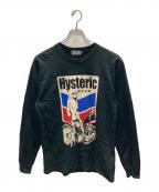 Hysteric Glamourヒステリックグラマー）の古着「MOTORCYCLE GIRL Tシャツ」｜ブラック