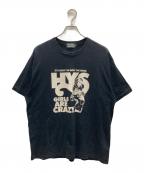 Hysteric Glamourヒステリックグラマー）の古着「GIRLS ARE CRAZY Tシャツ」｜ブラック