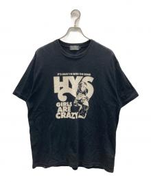 Hysteric Glamour（ヒステリックグラマー）の古着「GIRLS ARE CRAZY Tシャツ」｜ブラック