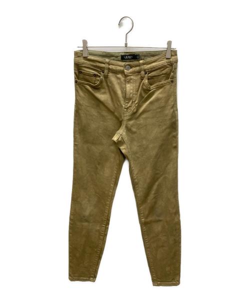 LAUREN RALPH LAUREN（ローレンラルフローレン）LAUREN RALPH LAUREN (ローレンラルフローレン) コーティングパンツ カーキ サイズ:SIZE 4の古着・服飾アイテム