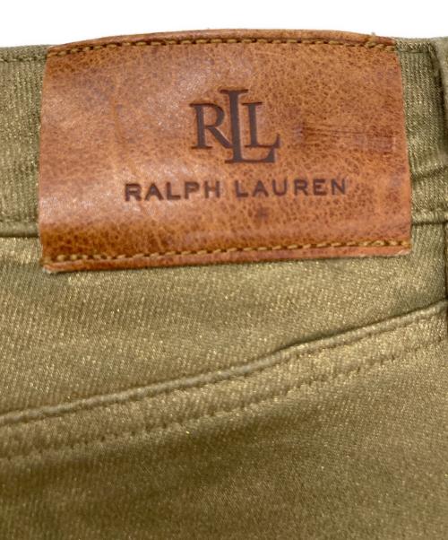 LAUREN RALPH LAUREN（ローレンラルフローレン）LAUREN RALPH LAUREN (ローレンラルフローレン) コーティングパンツ カーキ サイズ:SIZE 4の古着・服飾アイテム
