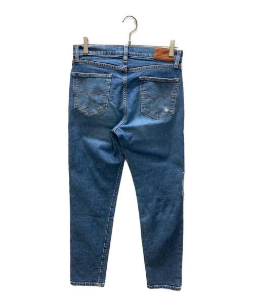 LAUREN RALPH LAUREN（ローレンラルフローレン）LAUREN RALPH LAUREN (ローレンラルフローレン) パッチワークデニムパンツ インディゴ サイズ:SIZE 4の古着・服飾アイテム