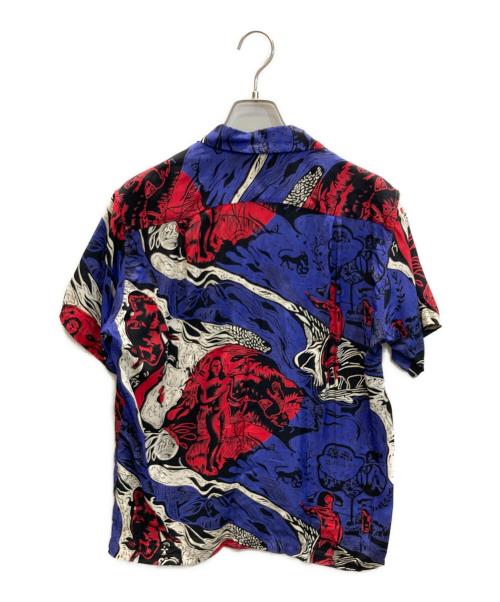 Sun Surf（サンサーフ）Sun Surf (サンサーフ) アロハシャツ レッド×ブルー サイズ:SIZE Mの古着・服飾アイテム